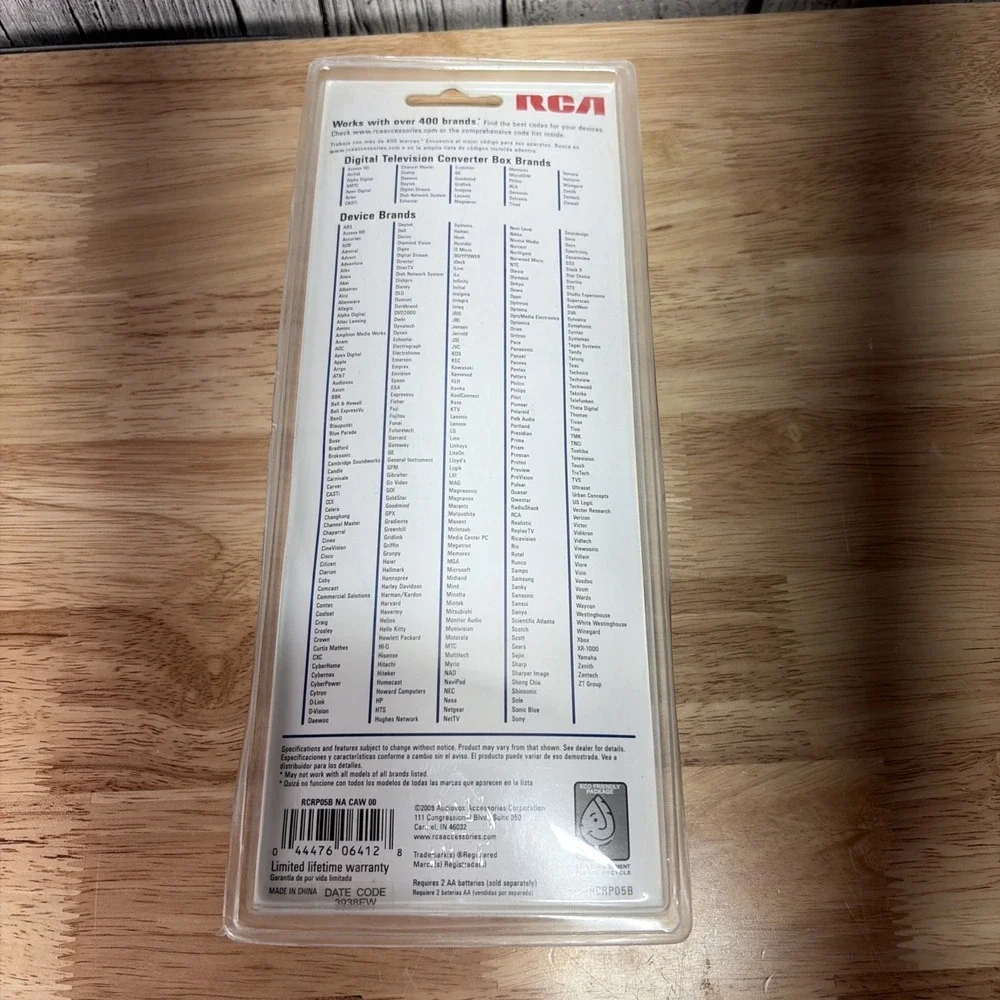 RCA Universal Remote Control 5 Devices Cable Replacement Remote